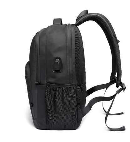 Travel Waterproof Backpack with USB Charging Port Fit 15.6 Inch Laptop Backpacks for Men and Women, Teenager School Bags
