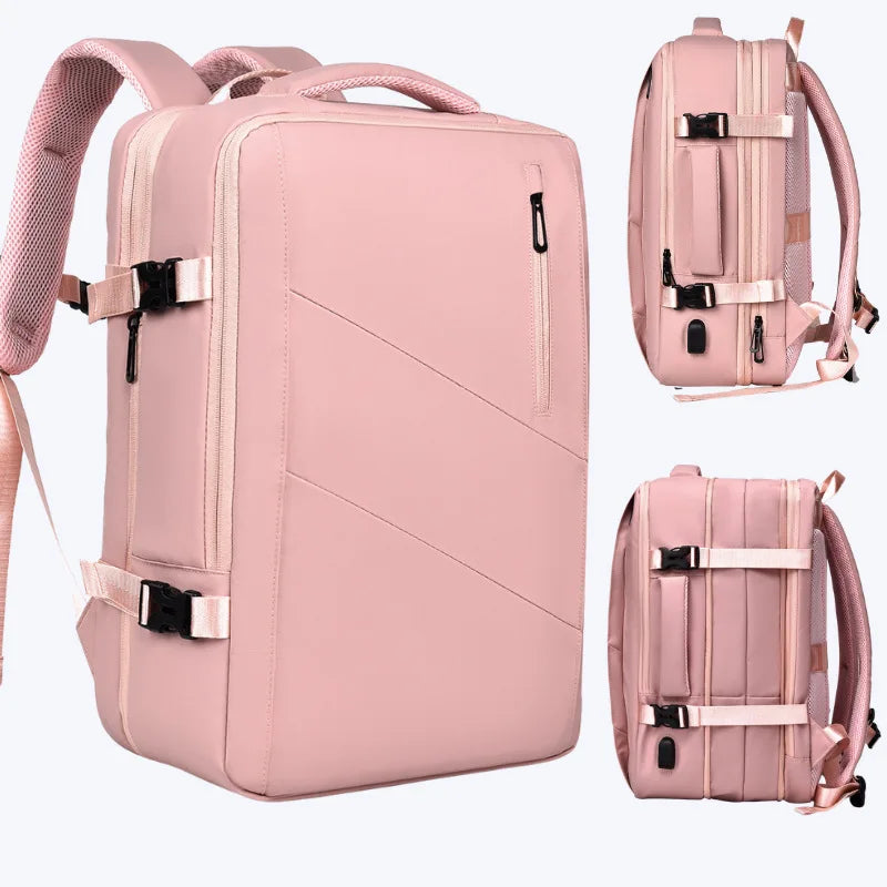 16 Inch Large-capacity Men's High-end Backpack Computer Bag High-end Business Bag Expandable Backpack Witch USB
