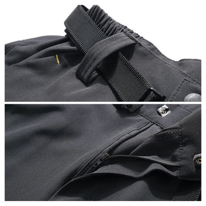 Men's Camping Hiking Pants Trekking High Stretch Summer Thin Waterproof Quick Dry UV-Proof Outdoor Travel Trousers