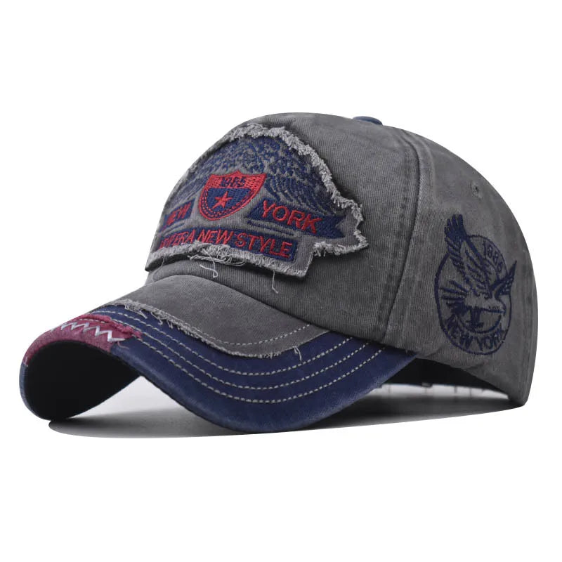 Baseball Cap Men's Fashion Embroidered Pentagram Letter Caps Men Casual Cotton Designer Hip Hop Hat Snapback