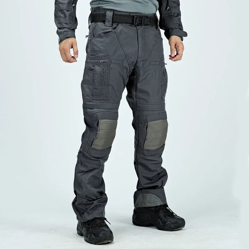 Outdoor Tactical Pants Casual Waterproof Cargo Pant Men New Training Trousers Wear-Resistant Multi Bag Casual Man Pant New