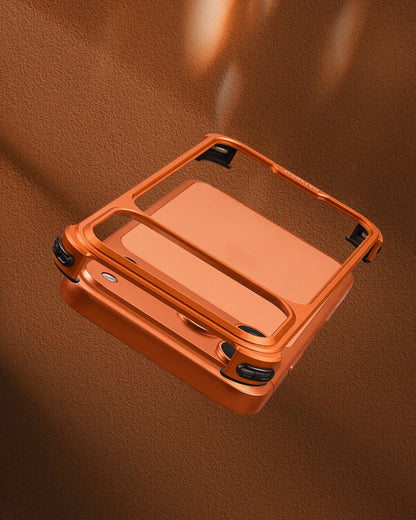 Metal Phone Case for iPhone 17 Pro Max /17Pro No Back Design Protective Cover Shockproof Bumper Compatible With MagSafe
