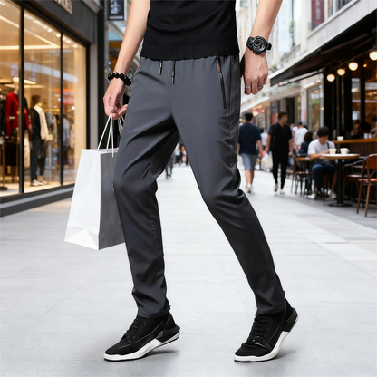Elastic Waist Jogger Sweatpants Men Casual Classic Sport Men's Pants Quick Dry Straight Trousers Breathable Plus Size 4XL 5XL