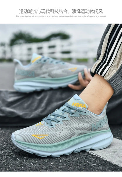 Men's Running Shoes Jogging Cushioning Outdoor Luxury Shoes Trainer Race Breathable Couple Non-Slip Sneakers Mesh Off-road Shoes