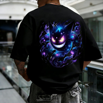 Printed Short Sleeved Men's and Women's Loose Sports Comfortable Cotton Couple T-shirt