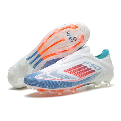 Men Soccer Shoes Training Football Boots Indoor Sneakers TF Long Spikes Match Futsal Ultralight Breathable Cleats Drop Shipping