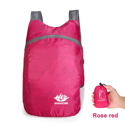 15L Lightweight Packable Backpack Foldable ultralight Outdoor Folding Backpack Travel Sports Bag Hiking Daypack for Men Women