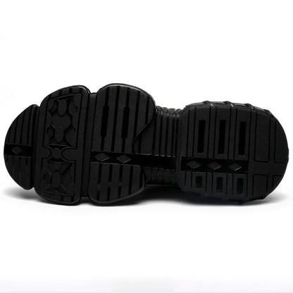Rotating Button Unisex Safety Shoes Men For Work Sneakers Shoes Puncture-Proof Protective Women Shoes Steel Toe Work footwear