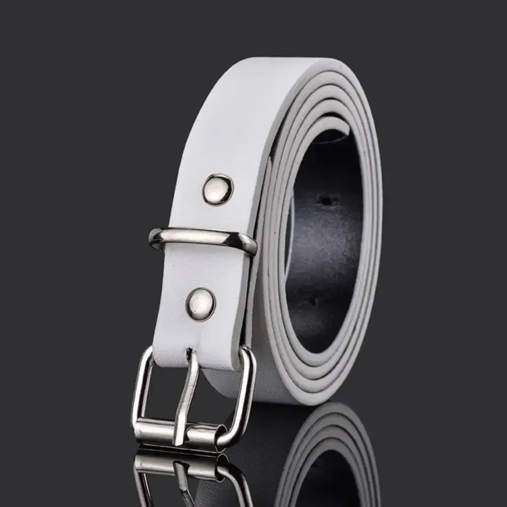 Children PU Leather Belts Boys Girls Kid Waist Strap Waistband Metal Buckle For Jeans Pants Trousers Dress Adjustable Belt