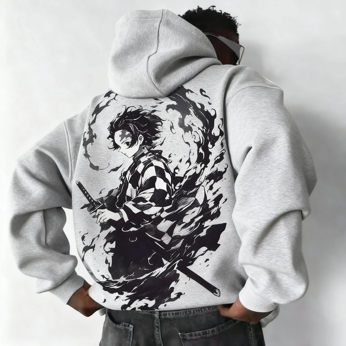 Demon Slayer Collaboration Pure Cotton Men's and Women's Hoodie for Spring and Summer  New Item Street Casual Loose Top