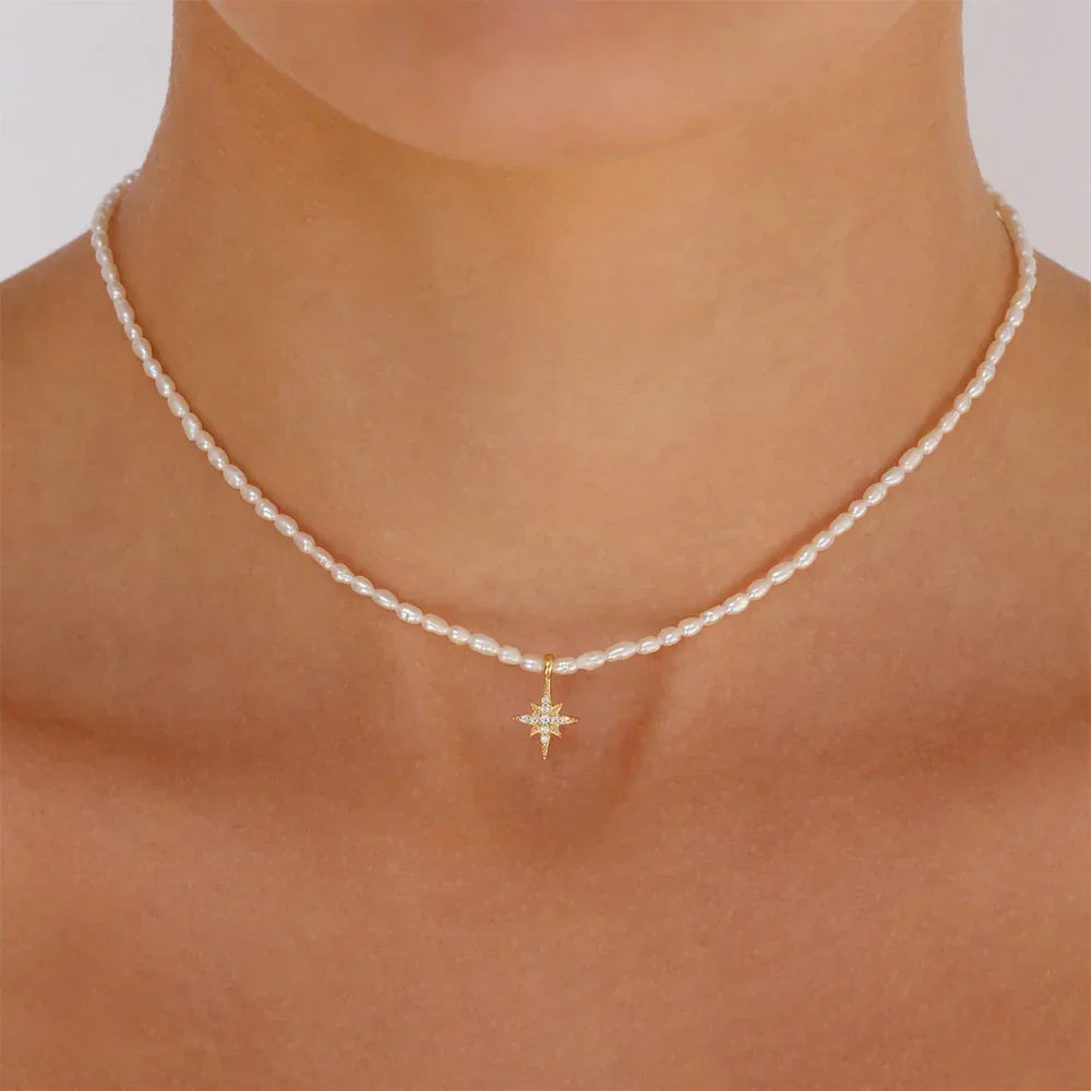 925 Sterling Silver Necklaces Charms for Women Crystal Cross Clavicle Collar Chain Simple Choker Necklace Accessories Gift