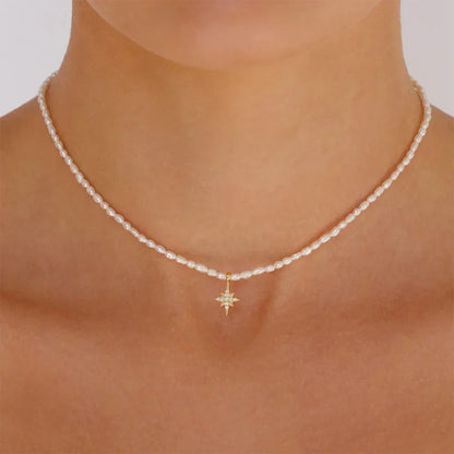 925 Sterling Silver Necklaces Charms for Women Crystal Cross Clavicle Collar Chain Simple Choker Necklace Accessories Gift