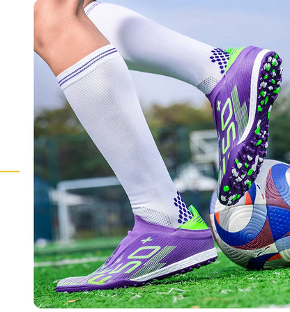 New Men's Soccer Shoes Grass Cleats Futsal Non Slip Indoor Ultralight Fg Turf Football Boots Sport Comfortable Adult Non-Slip