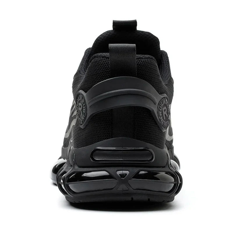 Men's Safety Shoes Air Cushion Protection Safety Boots Fashionable Casual Shoes Breathable Odor Protection Men's Work Shoes
