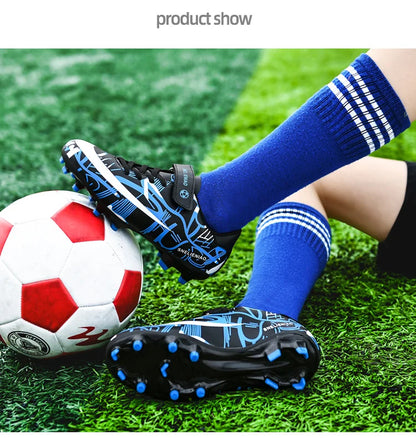 Hot TF/AG Kids Football Shoes Original Child Soccer Shoes Indoor Training Football Field Boots Children‘s Soccer Cleats Sneaker