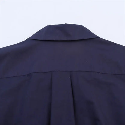 Women's Dress Fall 2025 New Solid Color Long Sleeve Shirt Style A-Pendulum Dress Belt Decoration Casual Fashion Personality