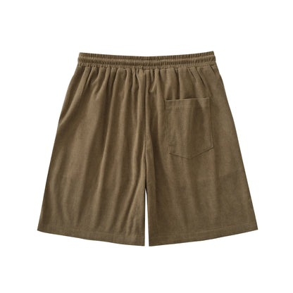 Summer Men Corduroy Shorts Casual Lightweight Loose fit Men's Beach Board Shorts Short Pants Trousers