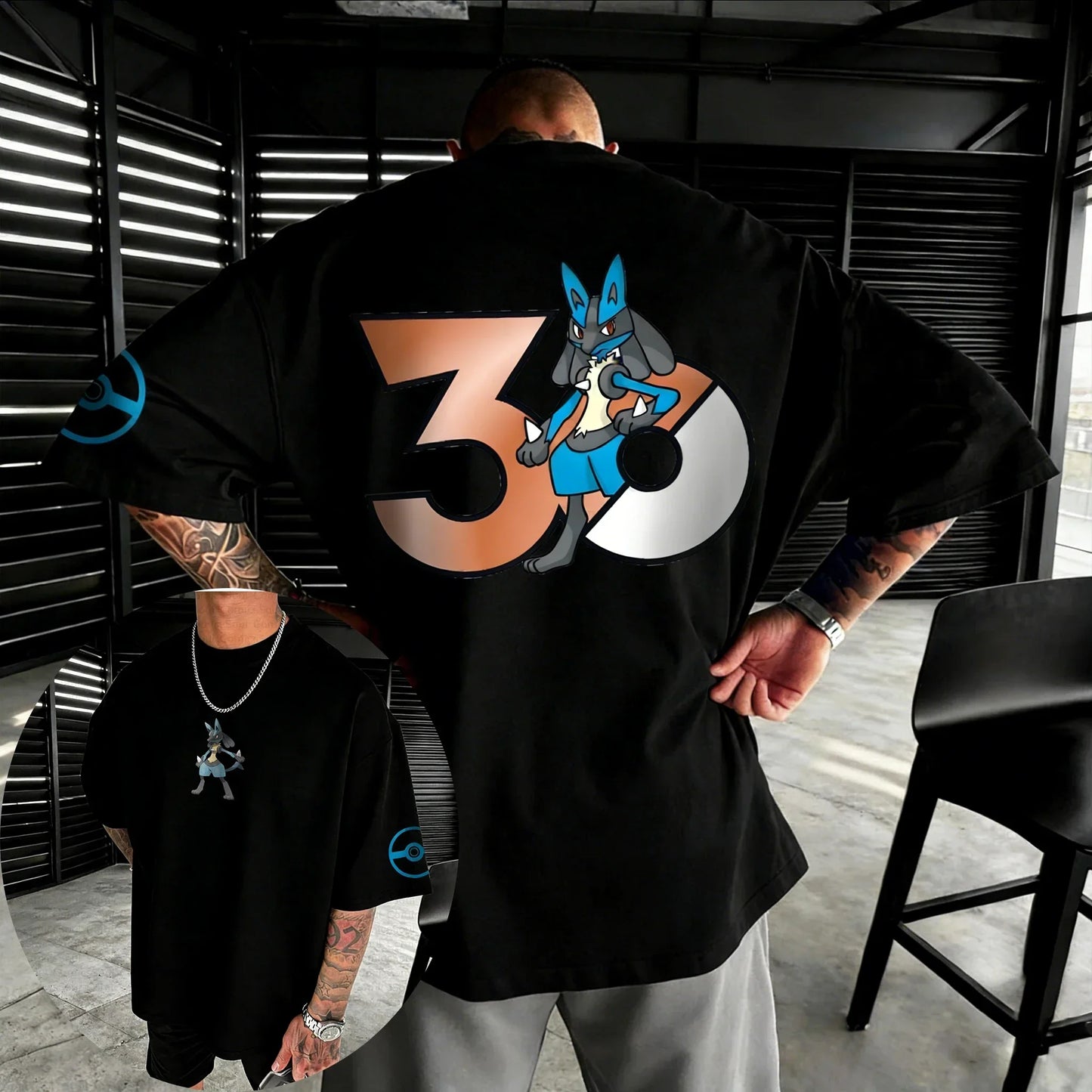 30th Anniversary Printed Cotton T-shirt Summer New Men's and Women's Loose Casual Hip Hop Trendy Short Sleeve Top