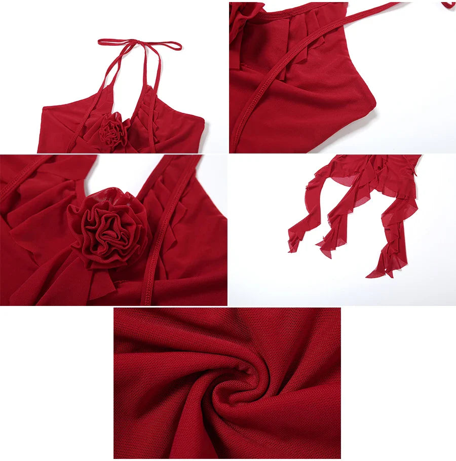 Hip-hop Summer New Sweet Gentle Cute All-match Fashionable Cool High Street Cool Sexy Women's Thin Backless Halter Vest