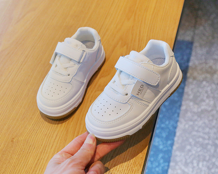 Children's Casual Sneakers 2024 New Comfortable Single Shoes Baby Boys Girls Toddler Small White Shoes Tenis Sports Board Shoes