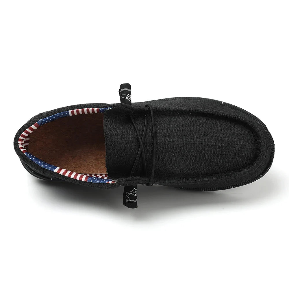 Plus Size Men's Solid Color Breathable Slip On Classic Loafer Shoes Comfy Casual Durable Lightweight Walking Shoes