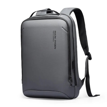 Slim Laptop Backpack for Men Business Minimalist Backpack YKK Zipper Scratch Resistant With USB