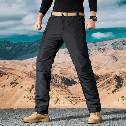 Men Casual Cargo Pants 2025 New Male Summer Tactical Wear Resist Quick Dry Outdoor Trousers Multi Pockets Hike Work Trousers