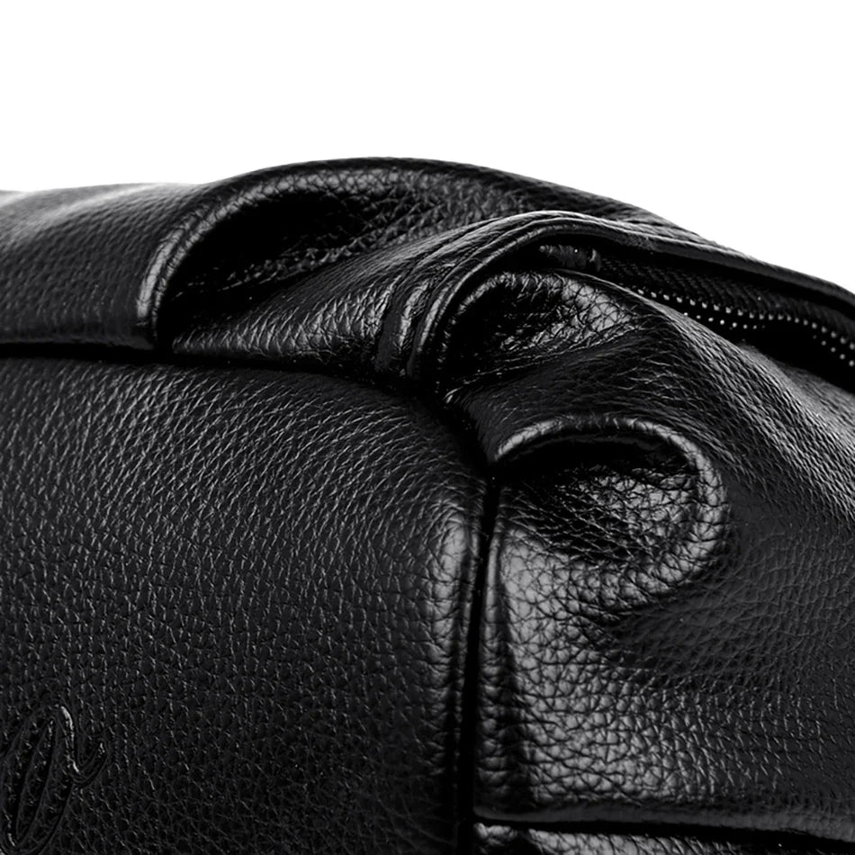 2024 New Multi Pocket Women's Handbag High Quality Soft Leather Female Shoulder Bag Luxury Designer Girl Tote Bolsas Sac A Main
