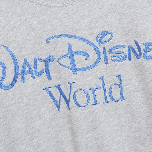 Embroidery Sweatshirt Inside Out Cartoon Jumper O Neck Long Sleeve Women Casual Pullover Top