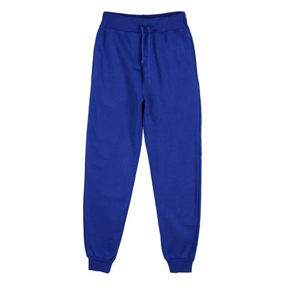 Men's Casual Sweatpants Fleece Sports Pants Unisex Fashion Solid Loose Trousers Streetwear Autumn Winter Jogging Fitness Pants