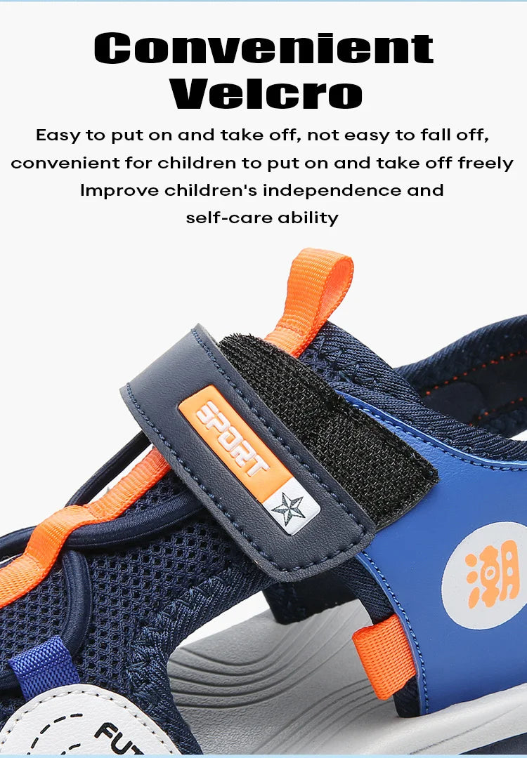 Children's Sandals Boys Girls Breathable Summer Sport for Outdoor Beach Shoes Anti-collision Comfortable Walking Sandalies