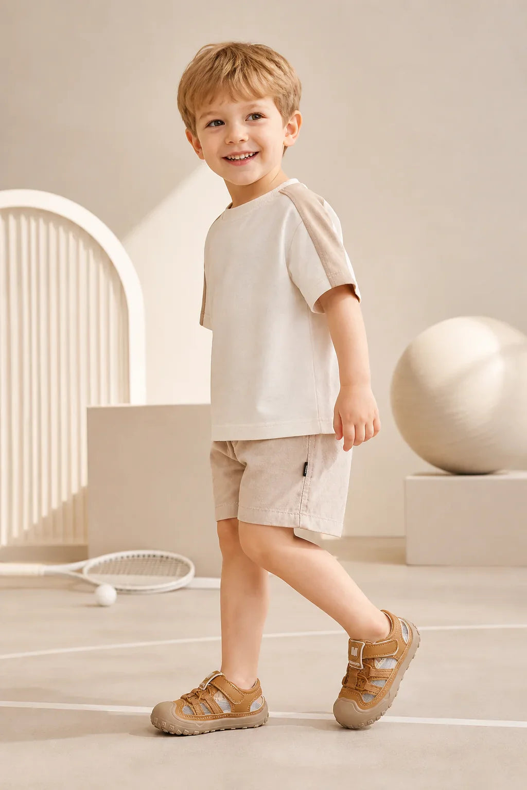 Hollow Out Summer Sandals For Children PU Leather Trend Fashion Boy's Girl's Sport Sandal Anti-slippery Ergonomics Kid's Sneaker