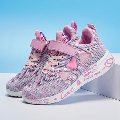 Cozy Knit Shoes for Girls Ultra Breathable Sneakers Lightweight Footwear Comfy and Casual Spring and Summer Gift Idea for Her