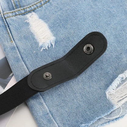 Buckle-Free Belt For Jean Pants,Dresses,No Buckle Stretch Elastic Waist Belt For Women/Men,No Bulge,No Hassle Waist Belt
