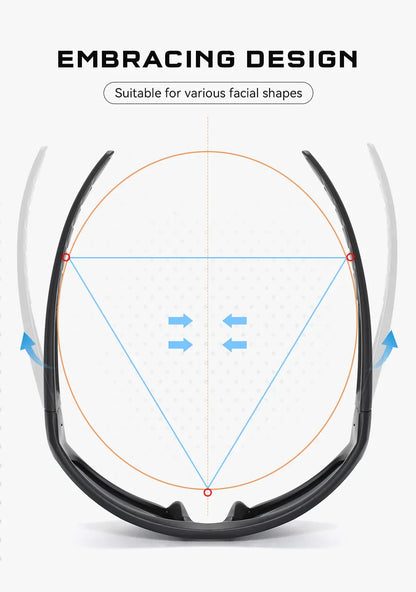 Outdoor Sports Polarized Sunglasses Men's Fishing TR90 Frame UV Protection Lens Shield Sun Glasses Women Eyewear with Box
