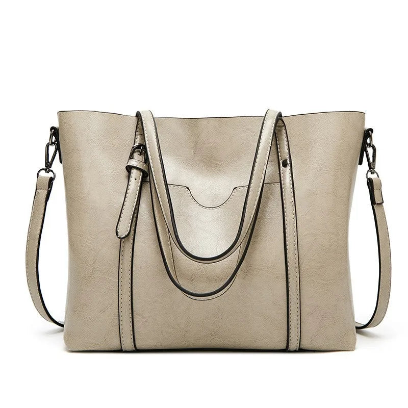 Shoulder Bags for Women Oil Wax Leather Handbag Tote Crossbody Bag Vintage Satchels Women Bags Designer Handbag High Quality