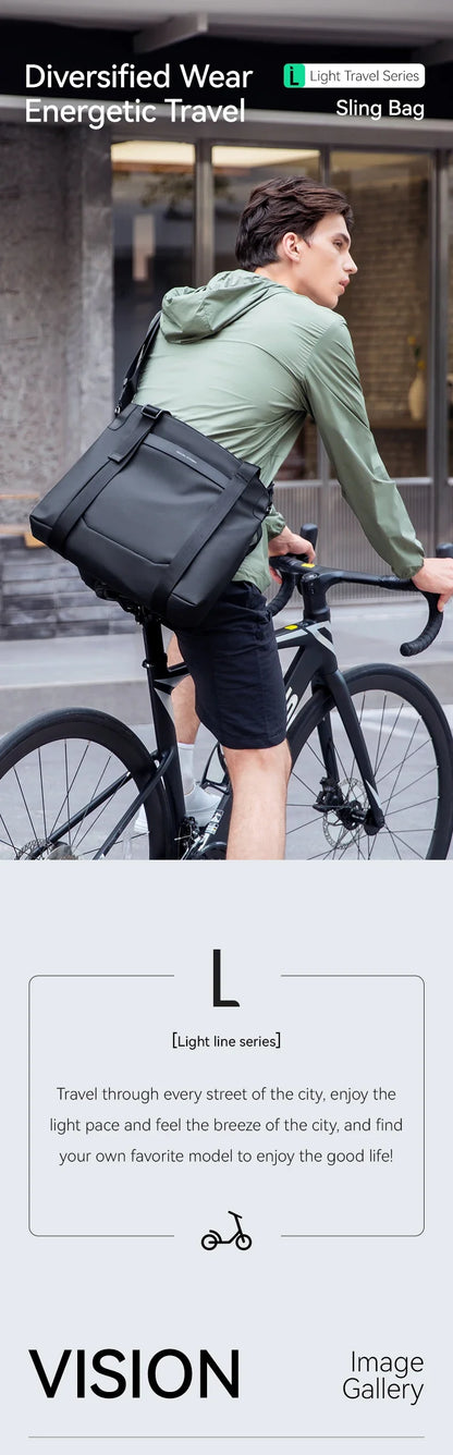 Multifunctional leather messenger bag men Black Crossbody Bag Large Capacity Stylish Men Shoulder Bag men
