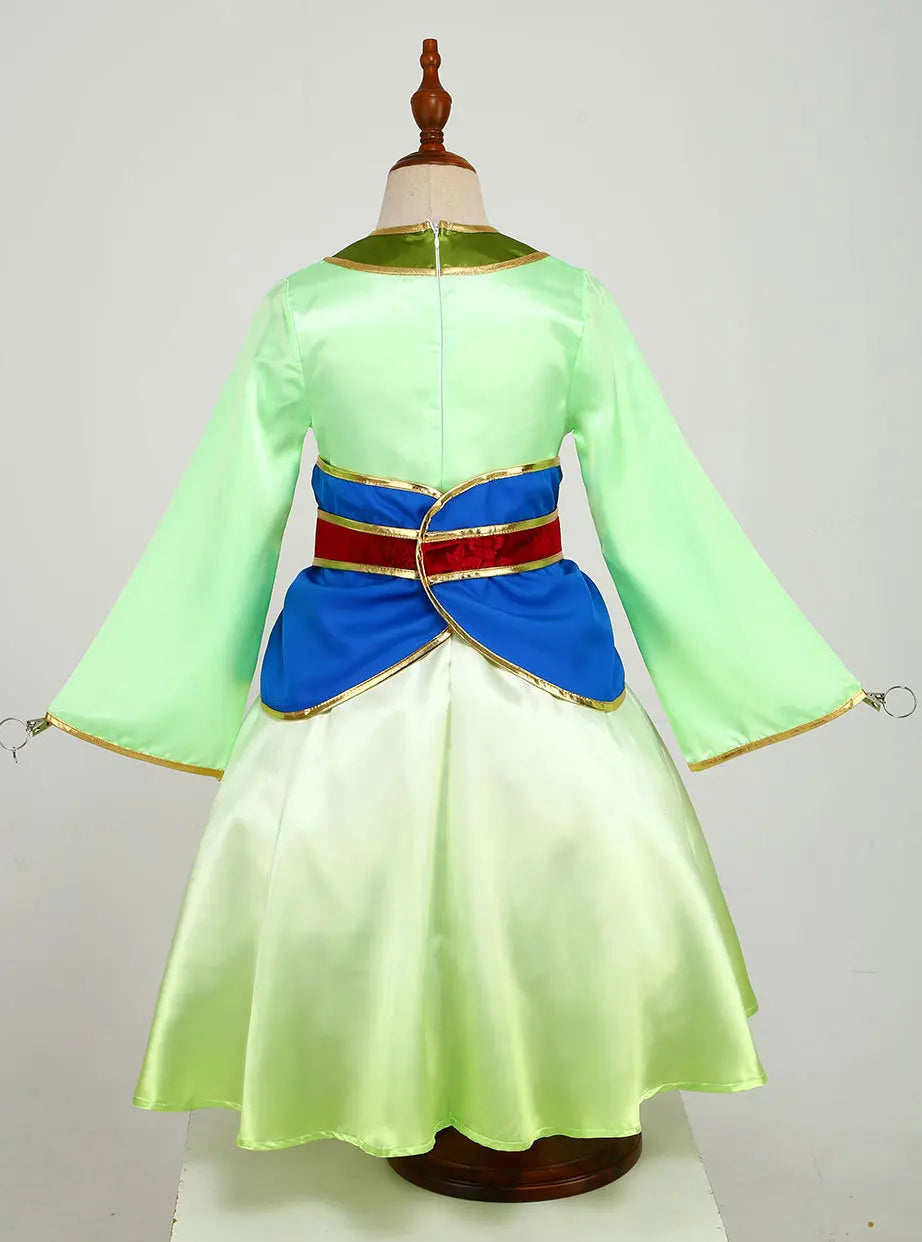 Girls Halloween Clothes Mulan Cosplay Dress Children Performance Costumes Girl Chinese Style Dress Disney Girl Priness Clothes