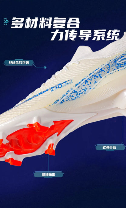 High Top Men Soccer Cleats Professional Football Shoes AG/TF Studs Anti Slip Training Sneaker Comfortable Breathable Adult Match