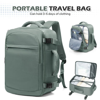 Men 15.6 inch Laptop Bag Cabin Airplane Travel Backpack 40x20x25, Able Carry Hand Luggage Backpack Ryanair, College Backpack