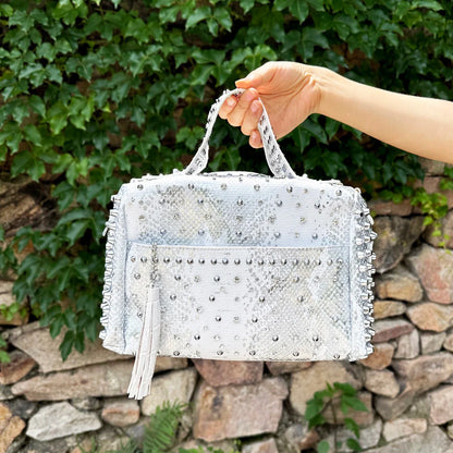 Women's bag luxury designer purses and handbags Shoulder bags vintage Rivet tote bag for women Large capacity travel bag purse
