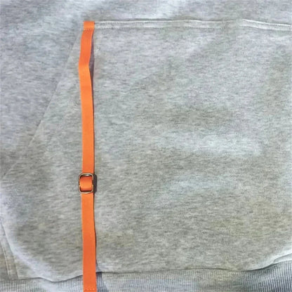 Men's autumn and winter new zipper long sleeved hooded sweatshirt, sports and casual pants, two-piece fitness jogging suit