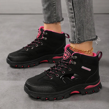 Women Boots Waterproof Outdoor Hiking Boots Women's Safety Work Shoes Walking Sneakers Non Slip Ankle Boots Botas De Mujeres New