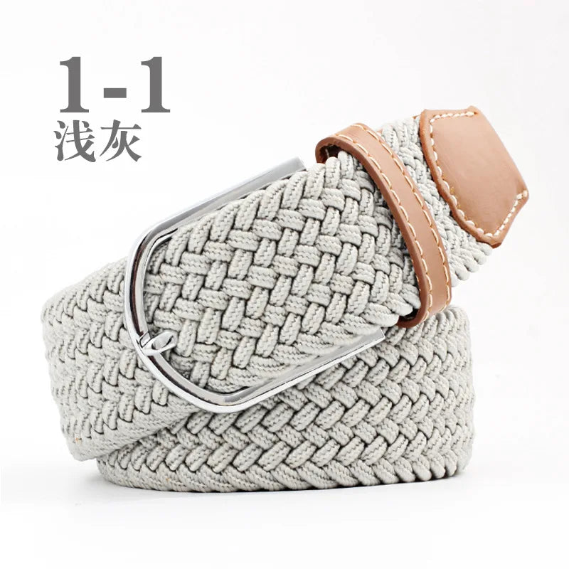 107/120cm Unisex Colorful Canvas - Belt Casual Luxury Trend Jeans Accessories Nylon Girdle Hunting Belt for Men and Women