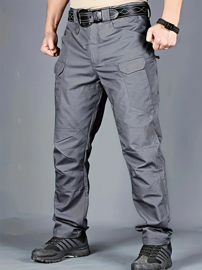 5XL Plus Size Men's Thin Cargo Pants With Side Pockets For Spring Summer Tactical Oversized Loose Punk Pants Big And Tall Guys