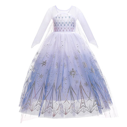 Frozen 2 Elsa Princess Girls Dress Up Snow Queen Costume Carnival Party Halloween Kids Carnival Birthday Party Clothes