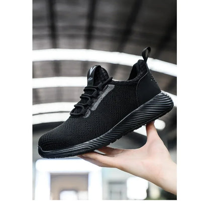 Men's Anti Smashing and Anti Stabbing Lightweight  Comfortable, Breathable  Protective and Safety Shoes
