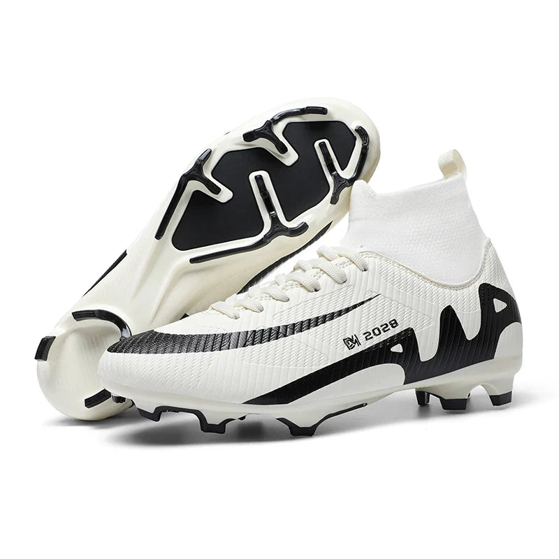 Fashion Pink Soccer Shoes Men's  Professional Lightweight Sock Football Boots Outdoor Non-slip Original Football Cleats Sneakers