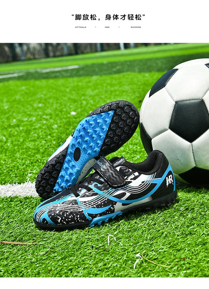 Soccer Shoes with Rubber Soles for Kids, Multicolor FG & TF Training Styles