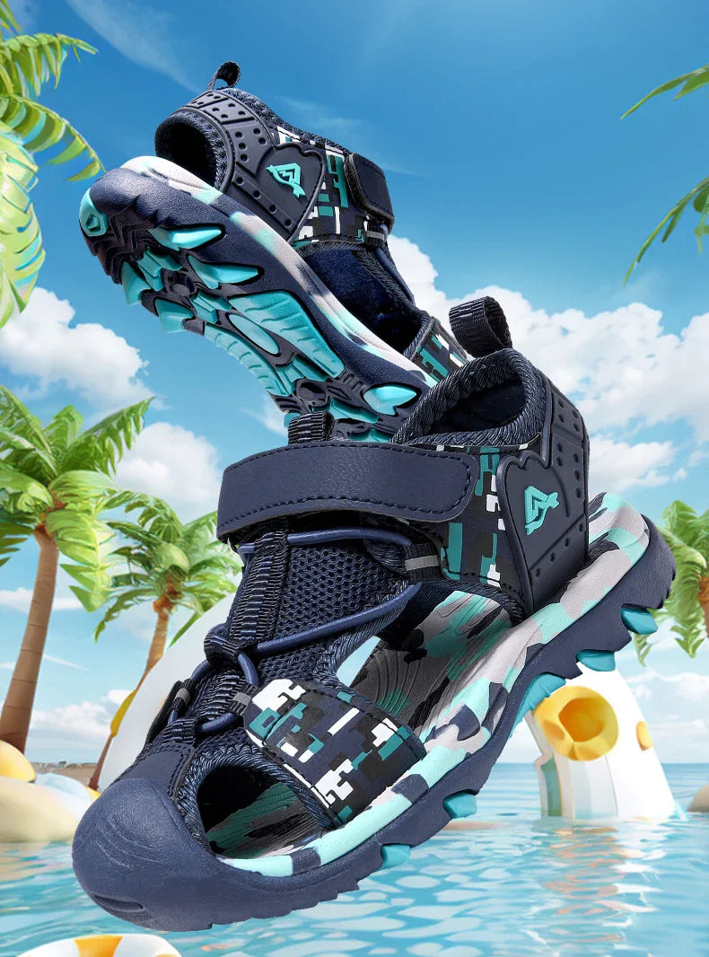 Summer Boys Sandals Casual Children Kids Outdoor Shoes Rubber School Breathable Open ToeBoy Beach Fashion Sandal